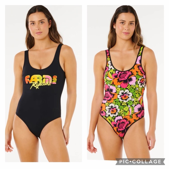 RIPCURL Carioca Hi-Leg Reversible One Piece - Bloom, SMALL - Picture 1 of 12